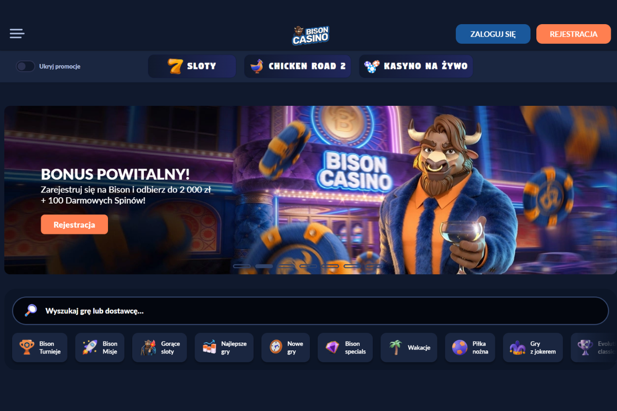 Bison Casino strona główna